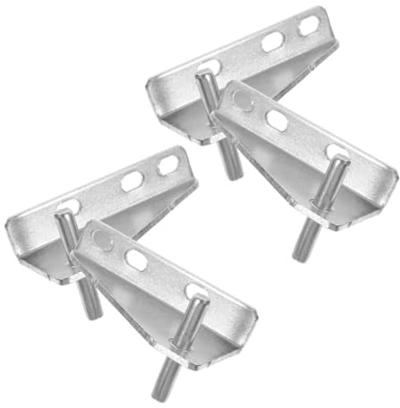 Operitacx Bisagra Del Refrigerador De Acero Inoxidable 37mm Tapa De Goma, Bisagra Pequeña Para Puerta De Congelador Doméstico, Kit De 4 Piezas Para Reparación De Frigorífico Silenciosa y Durable
