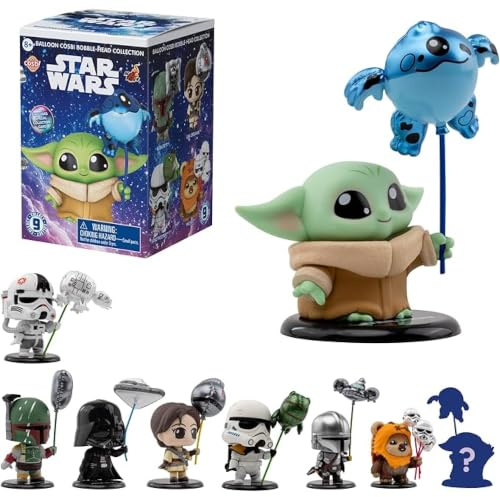 YuMe Star Wars Balloon Cosbi Bobble Head | Blind Box Collectible Mini Figure | Collect All 9 Characters (8 Plus 1 Rare Chase) | Official Star Wars Merchandise | Individual