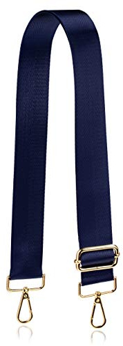 Allzedream Wide Purse Strap Replacement Crossbody Shoulder Bag Adjustable (Navy)