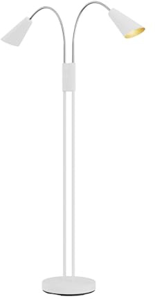Lucande Floor Lamp Medira (Modern) in White Made of Metal for e.g. Living Room & Dining (2 Light Sources, GU10) from Standard