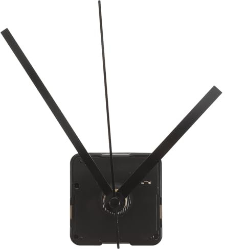 FOMIYES Orologio da parete digitale radiocontrollato da montaggio fai da te, kit orologio da parete, orologio al quarzo, meccanismo di ricambio (nero, orologio dritto)