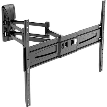 Meliconi FLATSTYLE FDRP600, Supporto TV Parete a Doppio Braccio e Doppia Inclinazione, Staffa per TV a Schermo Piatto da 40 a 82, Attacco VESA 300-400-600x400, Portata 45 Kg, Made in Italy, Nero