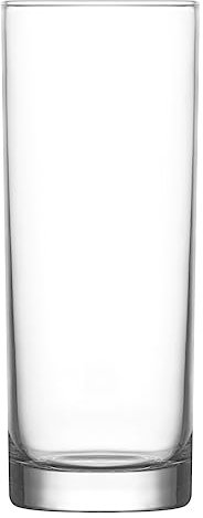 Modermo Bicchiere Alto Capacità 360 ml, Vetro, linea Isla, Bicchiere da Bere per Cocktail, Bevande Fredde, Bicchieri di Cristallo, Trasparente, per Bar, Casa, Ristorante, Lavabile in Lavastoviglie