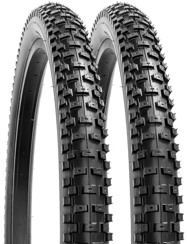 YunSCM 2-PCS 24 tums däck 24 x 2,30 kappa 56–507 kompatibel 24 x 2,25 24 x 2,30 24 x 2,35 väg/stad/mountainbike/cykeldäck