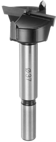 HARFINGTON Forstner Drill Bit 37mm (1-15/32) Tungsten Carbide Wood Forstner Bit Opener Cutter for Hinge Hole Drilling Woodworking, Black