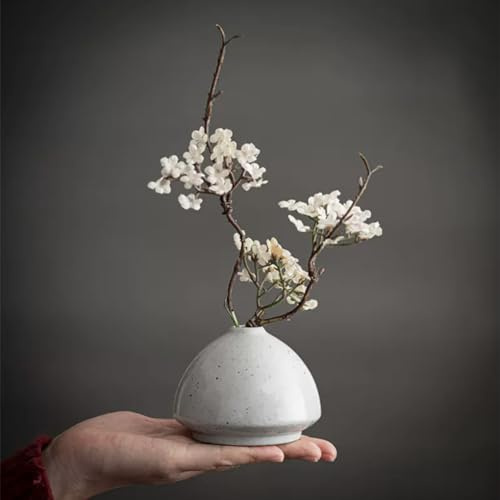 DDMDBYHRY Japanese Style Ceramic Flower Vase Small Ikebana Flower Bud Vase Flower Arrangement Pottery Vases 5