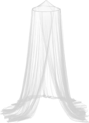 weiß Moskitonetze Bett,moskitonetz doppelbett,Reise Mückennetz Bett,Hängendes Moskitonetz für Kinderbett,Insektennetz Baldachin für Hängematte Zuhause Reisen Camping Insektenschutz(60 * 250 * 850cm)