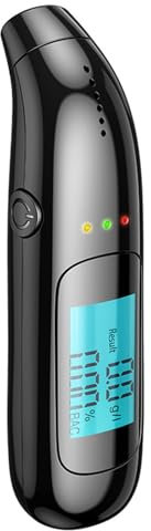 Etilometro Portatile Certificato, Etilometri Misuratore Alcolico Professionale con Display Digitale LCD e Chip ad Alta Sensibilità, Etilometro per Uso Domestico e Professionale