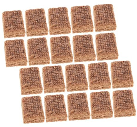 KOMBIUDA 20piezas Bloques De Encendido Vegetal De Seguro y Amigable para Parrillas Ollas Calientes y Chimeneas Encendido Duradero Combustión para Exteriores De Chimenea y De Barbacoa