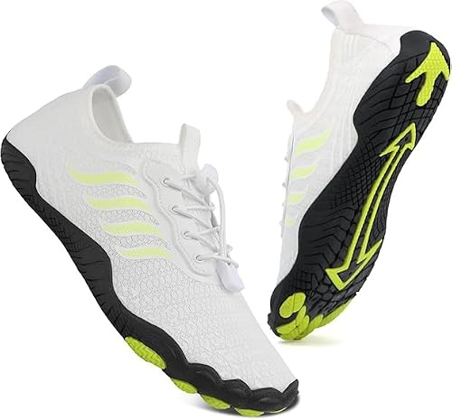 Water Shoes Mens Womens Quick Drying Barefoot Shoes Aqua Swim Beach Shoes for Unisex Pool Boating Surfing Diving Sport Shoes White