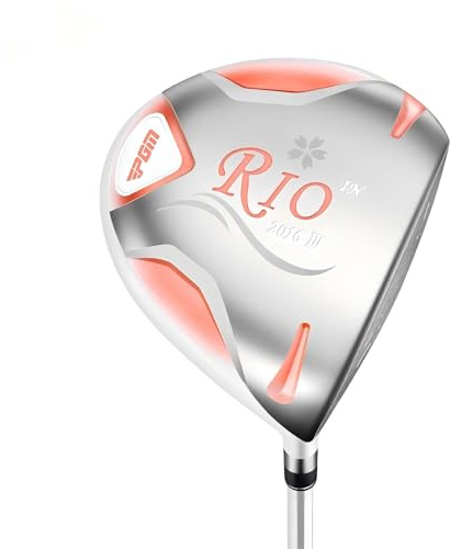 PGM Women’s Golf Driver Rio III Series - Premium 6AL-4V Forged Titanium Head - 13.5° High Loft for Easy Launch - Ultra-Lightweight Ladies Flex Graphite Shaft (#1)