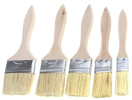 FOMIYES 1ensemble Pinceau à Peinture Professionnel Poignée Bois pour Murs Et Meubles Différentes pour Finition Parfaite