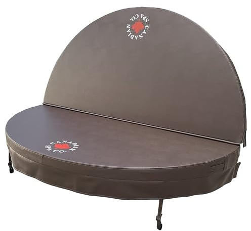 CANADIAN SPA CO. Poolskydd rund, Ø 198 cm, brun, isolerande överdrag för bubbelpool, vattentätt och UV-beständigt överdrag för pool