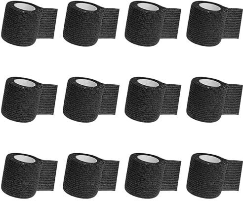 Cinta de Agarre - PEPAX 12 Piezas 2 Pulgadas x 5 Yardas Cinta para Máquina Cohesivo Cubierta de Agarre Vendaje Autoadhesivo Vendaje Elástico