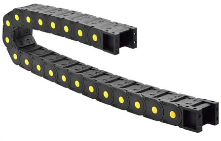 Hosifiy Chaîne de remorquage - Type fermé - Porte-câble R55 - 25 x 38 mm - Longueur : 1000 mm - Pour imprimante 3D - Routeur électrique CNC