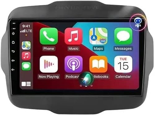 【2+64 GIGA】Car tablet Android 14 Compatibile Con je ep Renegade 2014-2022 Carplay integrato Wireless Android Auto Autoradio Stereo 9 pollici GPS navigatore WI-FI Bluetooth MirrorLink (2+64 GIGA)