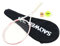 rockible Kit de Raquette de Tennis Prafle Lightweight Portable avec Sac de Rangement Supplies d'entraînement pour Gym de Gym extérieur Cadeau Adultes, Rose