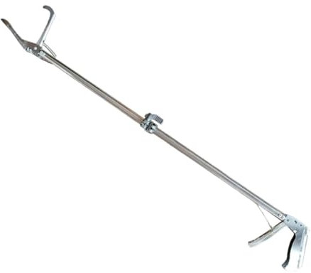 ULTECHNOVO Thickened Slip Clip Stainless Steel Crab Clamp Long Grilling Tongs for Barbecue Kitchen Use