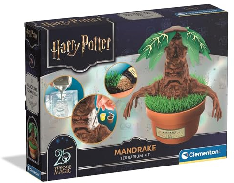 Clementoni | Mandragore Harry Potter Coffret Scientifique pour Enfants 7 Ans+ | Moulage 3D en Plâtre | Peintures & Graines Incluses | Écosystème Miniature | Jeu Scientifique & Créatif | Idée Cadeau