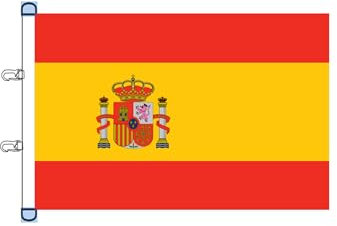 Stormflag Bandera España grande para Exterior 6.5x10ft Spain Flag 200x300cm poliéster 115 g/m2 Hebillas para oídos