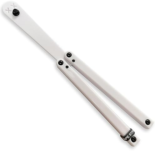Larqety Outil pliable en plastique, robuste et léger, excellent équilibre, outil d'entraînement pour débutants (blanc)
