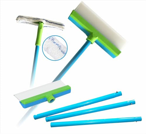 Meridiana Lavavetro in Silicone SMART con Vaschetta Raccogli Acqua - Pulizia Vetri senza striature - Silicone di Alta Qualità