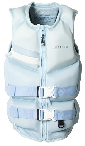 Jetpilot Womens Armada Neoprene Coast Guard Approved Life Vest PFD-SKYBLU-L