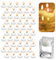 Candele galleggianti bianche, 50 candele galleggianti non profumate, galleggianti caldi, senza gocciolamento, per cene, feste, matrimoni e piscina