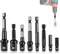 BieMian 8 Pcs Impact Socket Adapter Set, Power Drill Sockets Adapter Sets, 1/4 3/8 1/2 Impact Socket Set for Impact Driver Adapter, Hex Shank Socket to Drill Adapter Wrench, Power Hand Tool