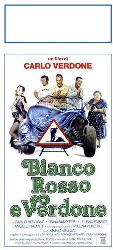 Poster Bianco Rosso e Verdone – Locandina Cinematografica 33x70 cm | Stampa Artistica su Carta Patinata | Carlo Verdone | Arredo Parete o Regalo per Cinefili – SACWEBPHOTO