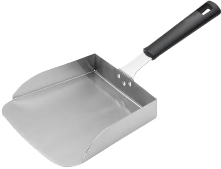Generico grillspade för grill, stålplåtspade för utomhusgrill, anti-svetsning grillverktyg