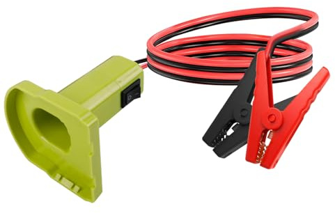 Adattatore di avviamento per auto compatibile con batteria 18V 12AWG 1.8m Avviatore di avviamento portatile cavo di avviamento per auto, alimentazione per avviare veicoli leggeri (Green)