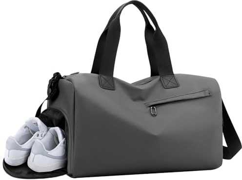 Sports Gym Bag Mens with Wet Pockets and Shoe Compartment,39×22×23cm Durable Large Sports Holdall for Men Women,Waterproof Sport Duffle Bags,Large Capacity Hand Luggage Bag for Gym,Yoga and Trips