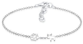 Elli Armband Damen Schneeflocke Rentier Winter Trend in 925 Sterling Silber