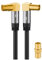 Goobay 70455 TV-Antennenkabel, gewinkelt, Koax-Buchse 90° > Koax-Stecker 90°,135 dB, 4-fach geschirmt, vergoldet, schwarz (1,0m)