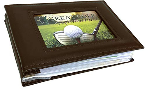 Eureka Golf Products Display Album, Brown, 9W x 6H x 2D