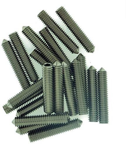 M2 (2mm x 4mm) Hex Socket Grub Screw (Cone Point) - Stainless Steel (A2) (Pack of 20)