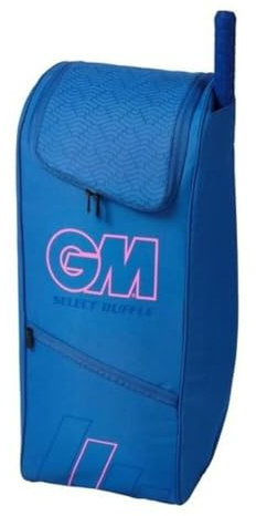 Gunn & Moore GM - Bolsa de Lona de críquet | Select Prima | Bolsillo Integrado para Bate | Poliéster Resistente de 600 Denier | Pequeña - 55 litros | Azul