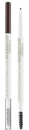 Deborah Milano - Matita Sopracciglia Formula Pura, 03 Dark Brown, Matita ad Alta Tollerabilità con Micro Punta, Ideale per Definire con Altissima Precisione, Lunga Tenuta