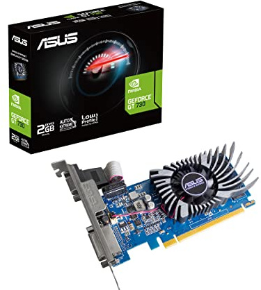 ASUS GeForce GT 730 (2GB, DDR3, BRK, EVO, Low-Profile-Grafikkarte für HTPCs, 1800 MHz, GT730-2GD3-BRK-EVO)