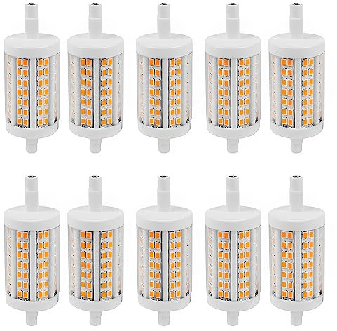 PAZWAHF 78 mm J-Typ doppelendige LED-Keramiklampen, 15 W, R7S, 78 mm LED-Lampe (150 W J78-Halogenlampen-Ersatz), J78 R7S LED-Lampen, SMD 2835
