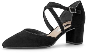 Gabor Escarpins à lanières pour femme, chaussures à talons pour femme, Noir 17., 38 EU