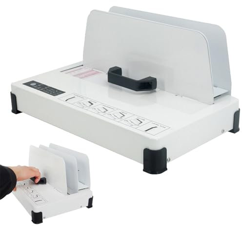 Naturalpowev Thermobindegerät, 500 Blatt Kapazität, Buchbindematerial, 3 Stufen Zeiteinstellung, A3/A4/A5/A6 Dokument-Wärmebinder, Heißschmelzmaschine, Thermobinder