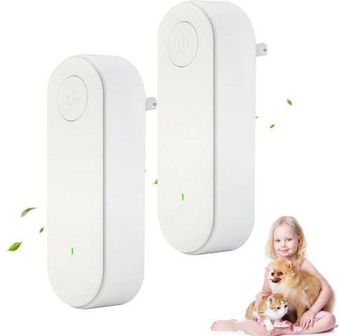 Clairu Air Purifier, Claru Ionic Air Purifier Plug In Uk, Clairu Ionic All-In-One Air Purifiers, Instantly Cleans Air,Mini Portable Negative Ion Generator for Home, Filter-Free Purifier (2Pcs)