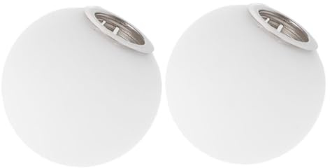 ARTSEWPLY Pantalla De Repuesto Esférica G9 80 Mm, Vidrio Esmerilado Lechoso, Compatible Lámparas Colgantes, Apliques y Ventiladores De Techo, Pack De 2 Unidades Para Uso Interiores