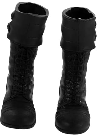 SOPOTUTU Dockstövlar Långt Militärboots för Bjd Dockor Realistiska Miniatyrskor för Rollspel och Klädsel Slitstarka och Detaljrika Dockskor för Samlare och Actionfigurer