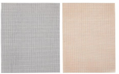 DIYEAH Lot de 2 Tapis de Cuisson Barbecue en Fibre de Verre, Antiadhésif, Réutilisables, 40x33 Cm, Noir et Marron, Compatible Grilles et Plaques de Cuisson, pour Pique-niques Cuisine