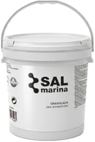 Sal Marina granulada especial descalcificador. Bote 20 kg