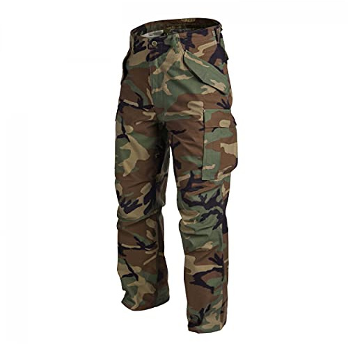 Helikon-Tex M65 pantaloni EDC Outdoor Militär Bundeswehr Army NyCo Sateen-US Woodland, L lunga