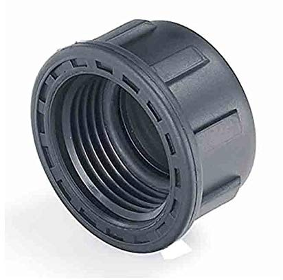 Suinga TAPON COLECTOR de RIEGO 1 hembra-hembra, impide el paso de agua en la creación de colectores para electroválvulas de riego, negro